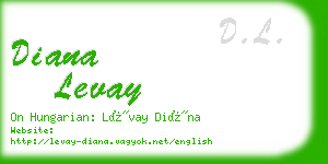 diana levay business card